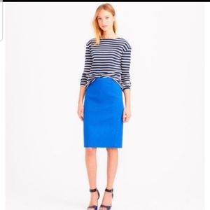 J CREW Blue No. 2 pencil skirt